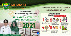 Pemkab Muara Enim Mengucapkan Selamat Natal 2020 Dan Selamat Tahun Baru 2021