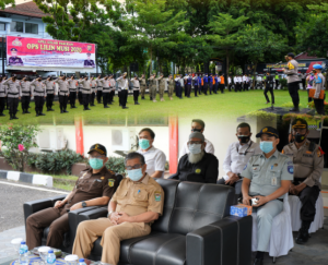 Staf Ahli Bidang Kemasyarakatan dan SDM Hadiri Apel Gelar Pasukan Operasi Lilin Tahun 2020
