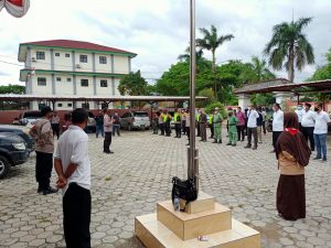 Polsek Tambelang Melaksanakan Kegiatan simulasi sebelum pelaksanaan Pilkades