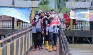 Ratu Dewa  Tinjau Goro di Kawasan Bungalow Pulau Kemaro