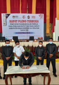 Rapat Pleno KPU OKU Selatan Penetapan Pilkada Bupati dan Wakil Bupati Terpilih Periode 2021-2025 | OKU Selatan