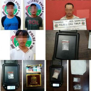 Sat Res Narkoba Polres OKU Timur Amankan 3.92 Gram Sabu Dari 4 Pelaku