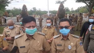 Hari pertama Enos Yudha Menggelar Apel Bersama