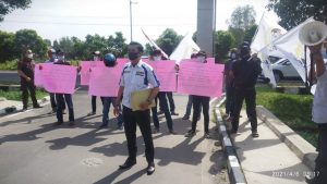 Laporkan Dugaan Markup,Korupsi di Kabupaten OKU, LSM RIB dan SCW Demo di Kejati Sumsel