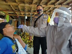 Kapolsek Cikarang Pusat LaksanakanEdukasi dan Test Swab Antigen secara gratis