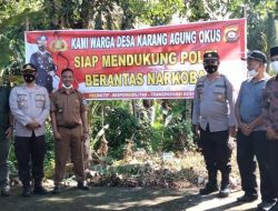 Kapolres OKU Selatan Resmikan Desa Karang Agung Sebagai Kampung Tangguh Bersih Narkoba