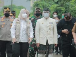 Kapolres Karawang, AKBP Rama Samtama Putra kawal kunjungan kerja Gubernur Jawa Barat