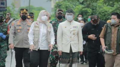 Kapolres Karawang, AKBP Rama Samtama Putra kawal kunjungan kerja Gubernur Jawa Barat