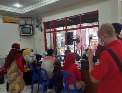 533 Orang Ikuti Vaksin Dosis Pertama yang di Gelar DPC PDI Perjuangan Kota Palembang