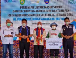 Herman Deru dan DPP Perhiptani Lantik DPW Perhiptani Sumsel Periode 2021-2026 di Desa Peracak Oku Timur
