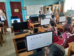 Siswa SDN 235 Menggelar Gladi Bersih menghadapi UNBK