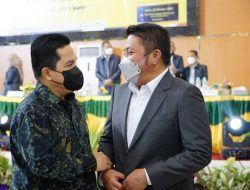 Gubernur bersama Menteri BUMN Hadiri Dies Natalis FE Unsri