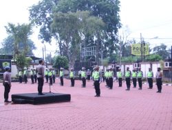 Kapolres Karawang Pimpin Apel Gelar Pasukan Dalam Rangka Operasi Zebra Lodaya