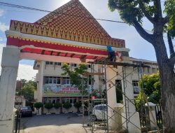 Guna Melestarikan Warisan Budaya, Dinas Kearsipan Sumsel Membuat Gapura Tanjak Khas Palembang