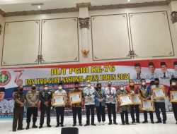 Puncak HUT PGRI ke -76, Pemprov Sumsel dan Ketua PGRI Sumsel Apresiasi 9 Bupati dan Walikota yang Sudah Menganggarkan Insentif Guru Honor