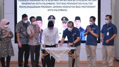 Nota Kesepakatan Bersama BPJS, Pemkot Palembang Telah Capai 95.8 Persen