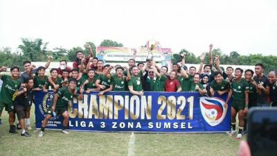 Menjuarai Liga 3 Zona Sumsel, Ratu Dewa Bawa PS Palembang Doubel Winner