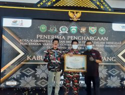 LMP Mendapatkan Penganugerahan Pengahargaan Vaksinasi Covid-19 dari Gubernur Sumsel