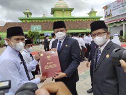 Bupati OKU Timur Sebagai Inspektur Peringatan HAB ke-76