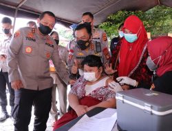 Kapolda Sumsel Tinjau Pelaksanaan Louncing Vaksinasi Merdeka Anak Sasaran Usia 6-11 Tahun
