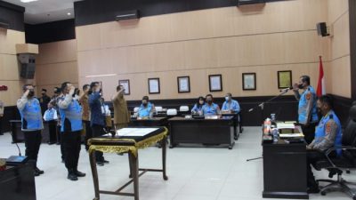 Kapolda Sumsel Pimpin Upacara Pengambilan Sumpah dan Fakta Integritas