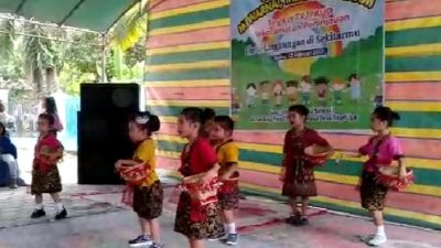 Cintai Lingkungan di Sekitarnu, Lomba Tingkat TK/PAUD antar Desa Kecamatan Peninjauan