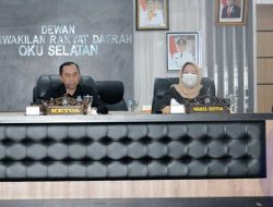 Sekda OKU Selatan Hadiri Paripurna Hasil Rapat Pimpinan dan AKD DPRD OKU Selatan Tahun 2022