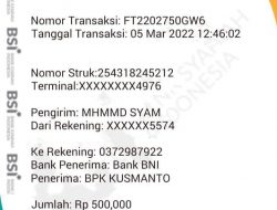 Relawan Penggerak Donasi Tertipu Ada nya Transfer Fiktif