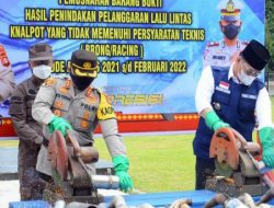 Kapolres OKU Selatan Bersama Pemda Musnakan Knalpot Brong Demi Ketertiban dan Keamanan