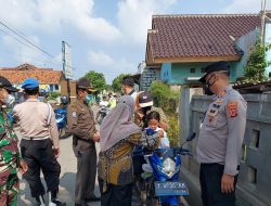 Polsek Ciampel-Polres Karawang  Laksanakan Giat Operasi Yustisi Antisipasi Penyebaran Virus Corona