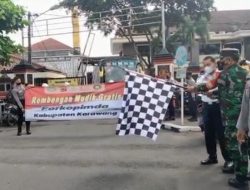 Kapolres Karawang Bersama Forkompimda Kabupaten Karawang Luncurkan Mudik Gratis