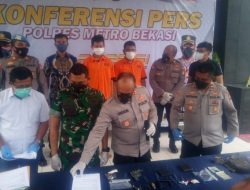 Kombes Pol Gidion Arif Setyawan Adakan Konferensi Pers Kasus Dua Pelaku Curanmor Membawa Senjata Api Rakitan 