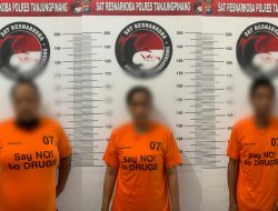 Miliki Sabu, 1 Pria dan 2 Wanita ini Diringkus Satresnarkoba Polresta Tanjungpinang