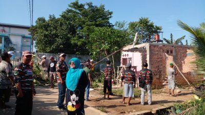 Laskar Merah Putih Bersama Lurah Lorok Pakjo Gelar Giat Minggu Bersih