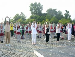 Pemkab OKU Selatan Laksanakan Senam Jantung Sehat Bersama Hj.Fauziah Mawardi