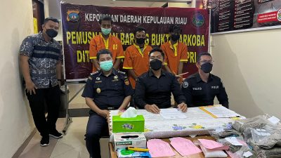 Ditresnarkoba Polda Kepri Musnahkan Barang Bukti Narkotika