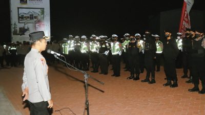 Kabagops Polres Karawang Pimpin Apel Kegiatan Operasi Gukamtibmas antisipasi C3