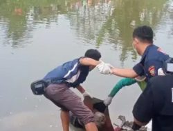 ” waduh” Warga Masyarakat Temukan Mayat Laki laki Tanpa Identitas Di Kali Ciherang Bekasi