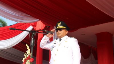 Camat Cibitung Melaksanakan Upacara HUT Kemerdekaan RI Ke 77