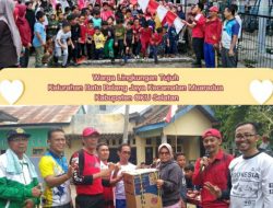 Antusias Warga Kelurahan Batu Belang Jaya Ikuti Jalan Santai