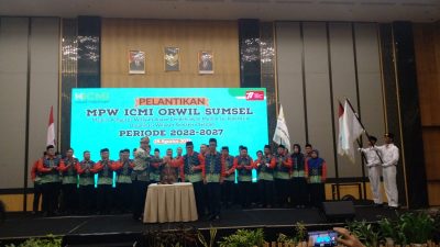 Heri Amalindo Resmi Nahkodai Ketua ICMI Orwil Sumsel Periode 2022-2027
