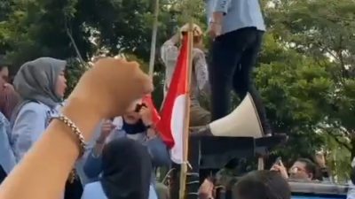 Lima Tuntutan Aliansi UIN Raden Fatah Palembang Demo Tolak Kenaikan BBM di Kantor DPRD Sunsel