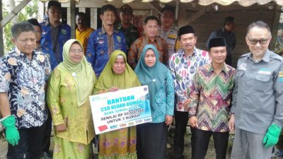 Dinas Perkim OKUT Bersama Bank Sumsel Babel Bedah Rumah Warga