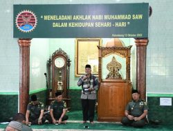 Korem 044/Gapo Peringati Maulid Nabi Besar Muhammad SAW 1444 H/2022 M