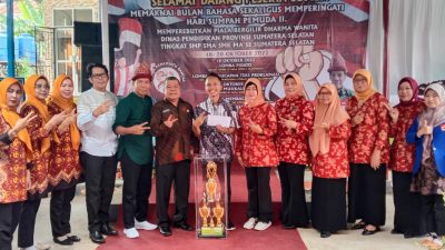 20 SMP dan 50 dari SMA, SMK dan MA memperebutkan piala bergilir dharma wanita Dinas Pendidikan Sumsel 