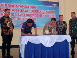 Bupati Enos Bersama Polres OKUT Lakukan Penandatanganan NPHD
