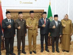 Ahmad Zulinto Duduki Jabatan Baru Asisten II dan Ansori Dilantik Kadisdik Kota Palembang