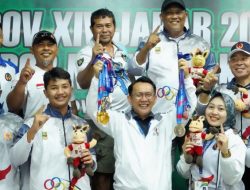 Atlet Perbakin Kabupaten Bekasi berhasil menambah dua medali emas pada lanjutan pertandingan olahraga menembak Porprov XIV Jabar 2022