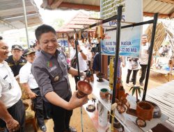 Bupati Enos Kunjungi Embung Puri Idaman Dalam Giat Familirization Trip