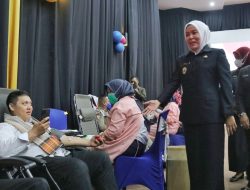 Peringatan Hari Pahlawan, PMI Kota Palembang Bersam Bank Mandiri Menggelar Donor Darah